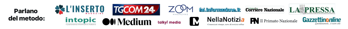 Testate che parlano del metodo: L'Inserto, TGCom24, Zoom, Fai Informazione, Corriere Nazionale, La Pressa, Intopic, Medium, Talky Media, NellaNotizia, Il Primato Nazionale, Gazzettino Online
